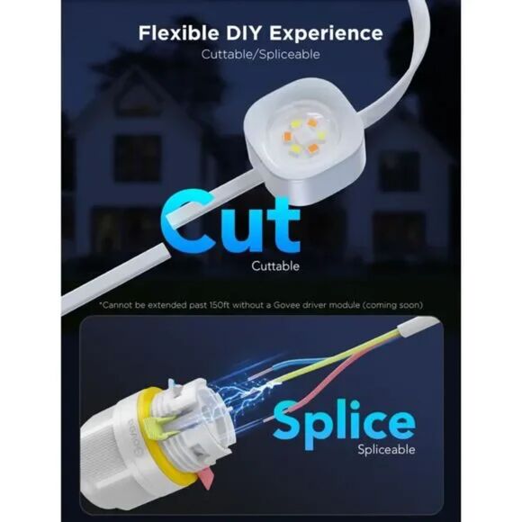 Govee H706A Permanent Outdoor Lights Pro, 100ft (1823) - Picture 3 of 7